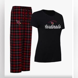 NEW - Arizona Cardinals Concepts Sport Womens ArcticTee & Flannel Pants SleepSet